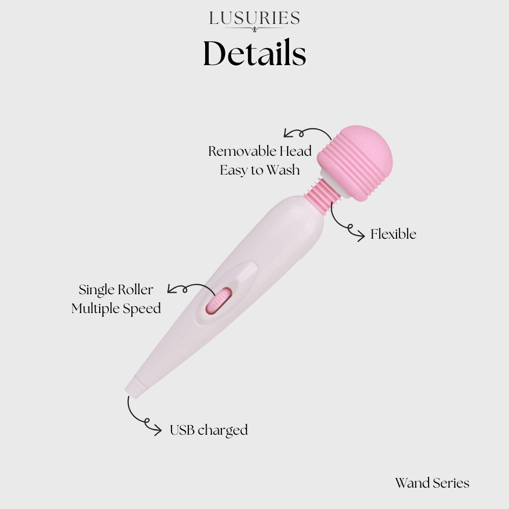 LUSURIES | Wand Series | Handheld Powerful AV Magic Wand Vibrator | Adjustable Speed Body Massager