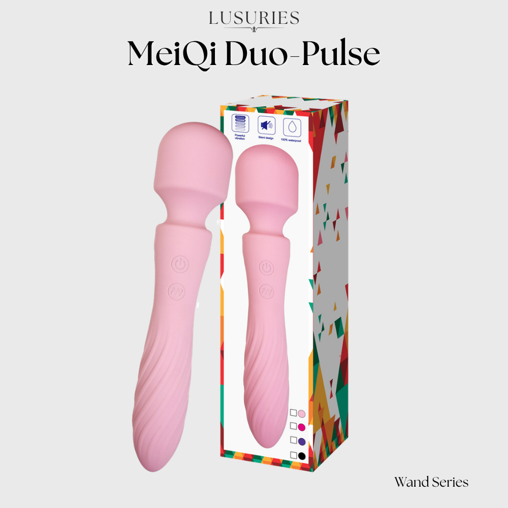 LUSURIES | Wand Series | Meiqi Duo Double-Headed AV Vibrator – Super Strong Dual Motor Massager