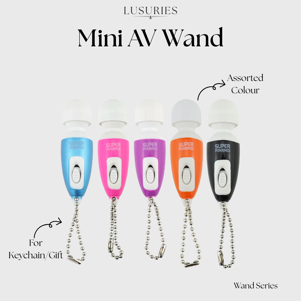 LUSURIES | Wand Series | Mini Keychain Wand Vibrator - Strong Vibrator - Single Speed - For Gift / Prank