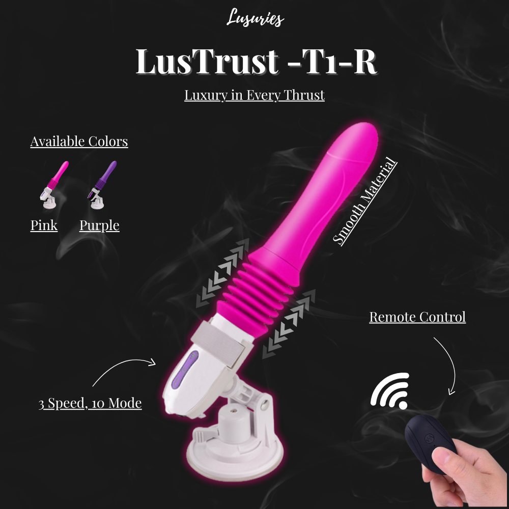 Lusuries LusTrust Auto Sex Machine – Remote Control, Strong Suction & Vibration, Low Noise, G-Spot Stimulator Man Woman