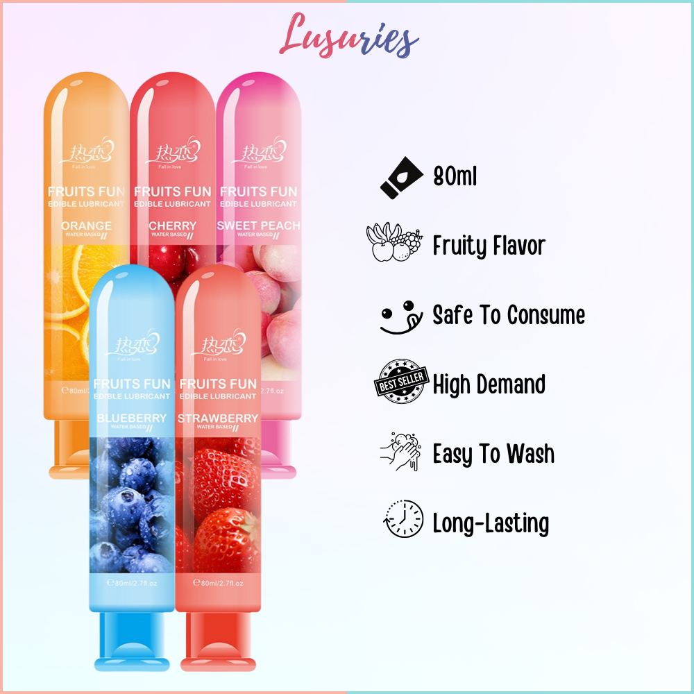 FALLINLOVE / 热恋 - Lubricant - Fruits Fun Lubricant - 80ml