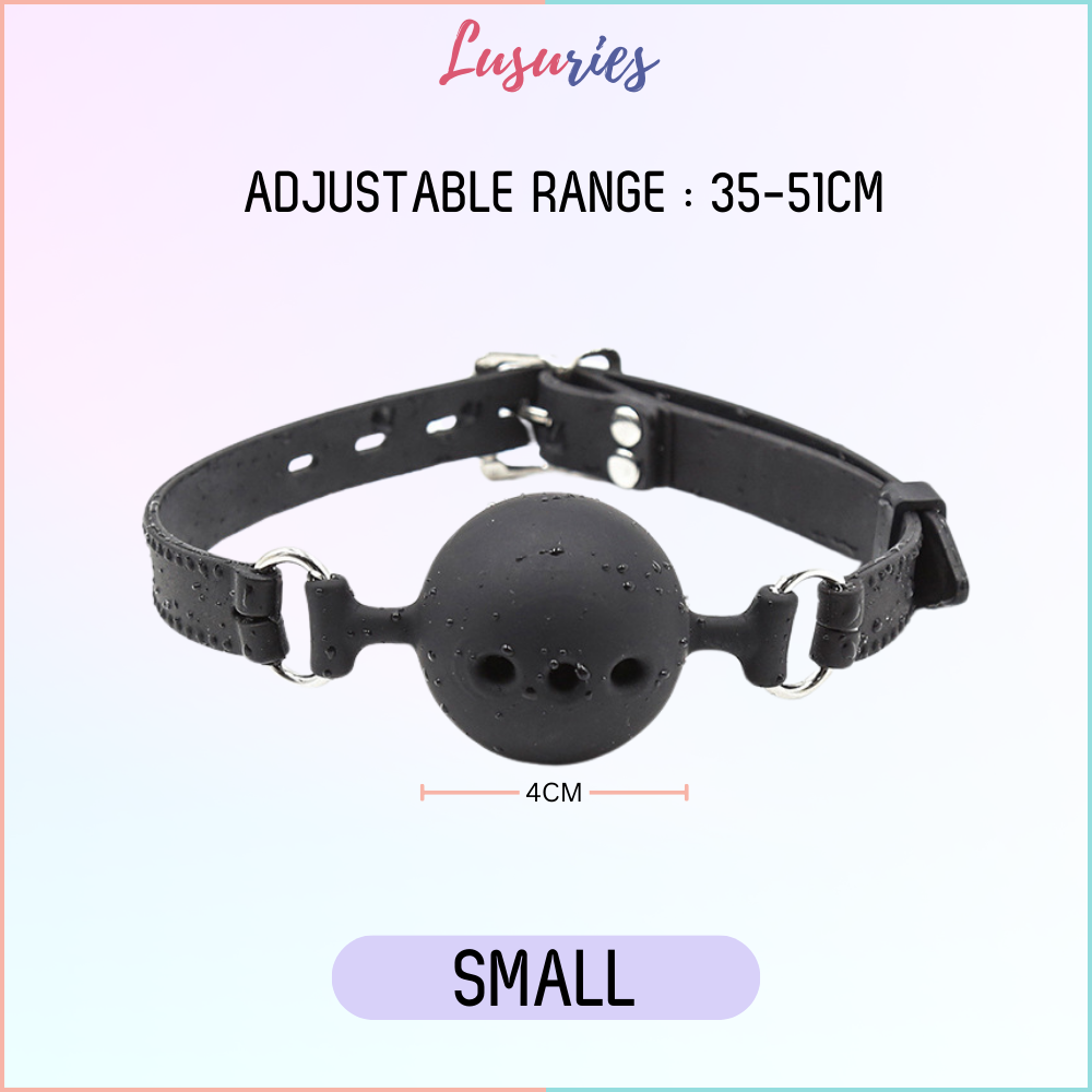 LUSURIES - Adult Sex Toy - BDSM Mouth Gag - Restraint Full Silicone European Style Ball Gag Adult Pleasure