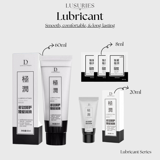 LUSURIES | Lubricant Series | Long-Lasting Personal Lubricant Gel – Smooth & Comfortable Intimate Lube (60ml / 20ml / 8ml)