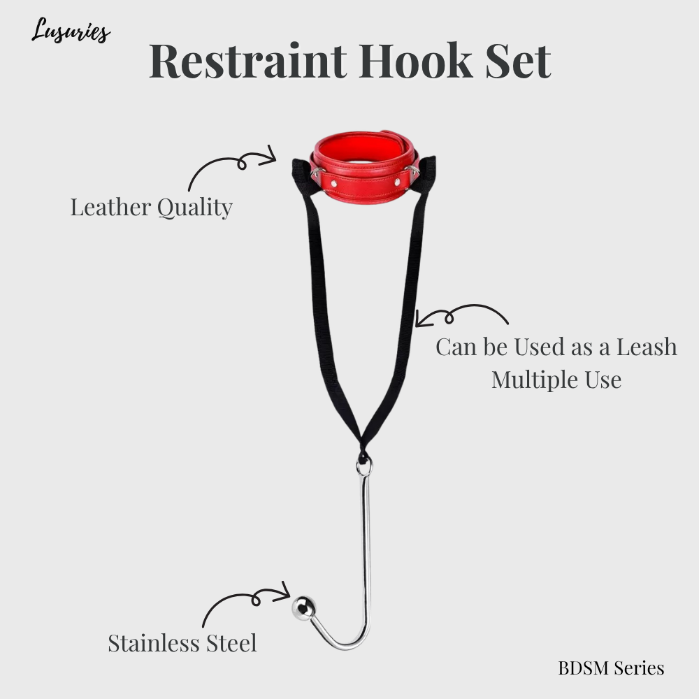 Lusuries Elite Pro 5-in-1 Restraint Set – Full Body Command System with Mouth Gag & Anal Hook