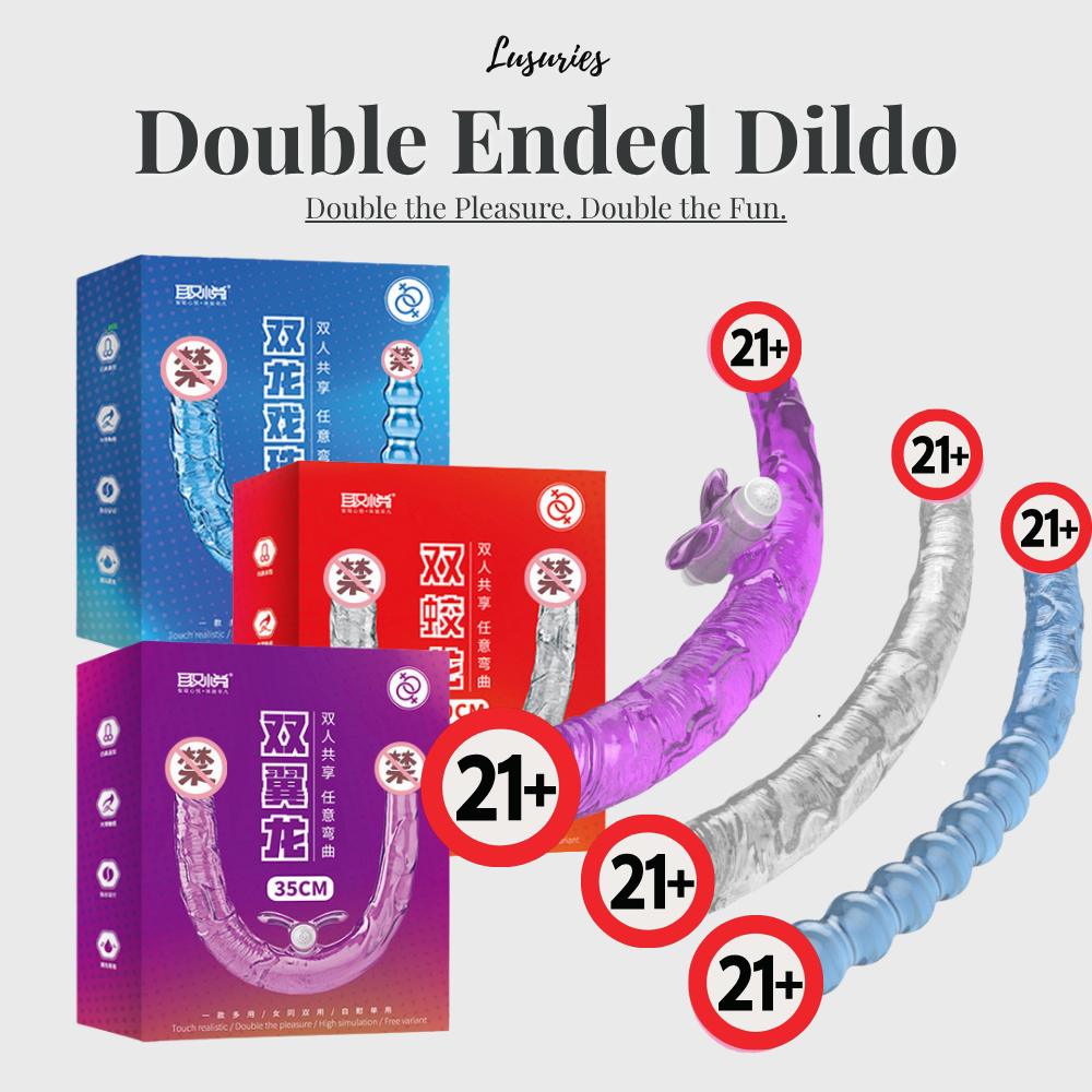Double-Ended Vibrating Dildo – Flexible Dual Pleasure Wand Sex Toy For Unisex
