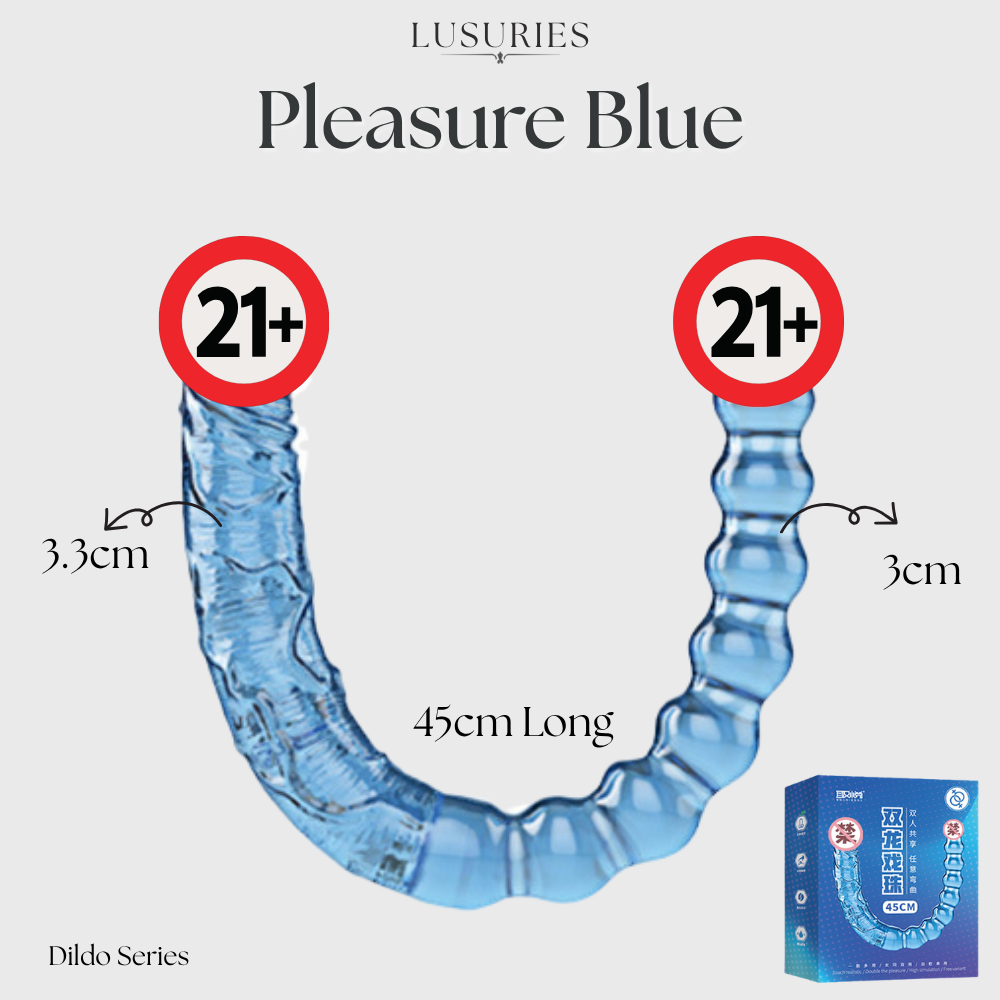 LUSURIES | Dildo Series | Double-Ended Vibrating Dildo – Flexible Dual Pleasure Wand Sex Toy For Unisex