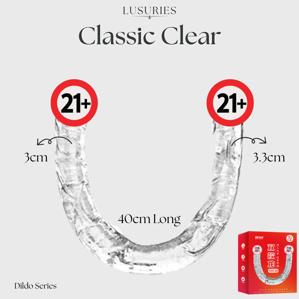 LUSURIES | Dildo Series | Double-Ended Vibrating Dildo – Flexible Dual Pleasure Wand Sex Toy For Unisex