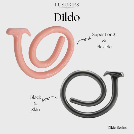 LUSURIES | Dildo Series | Super Long 1 Meter Length Dildo - Skin / Black | Adult Sex Toy