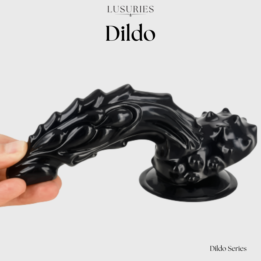 LUSURIES | Dildo Series | Alien Dildo - Upward-Curved Spikey Monster Dildo