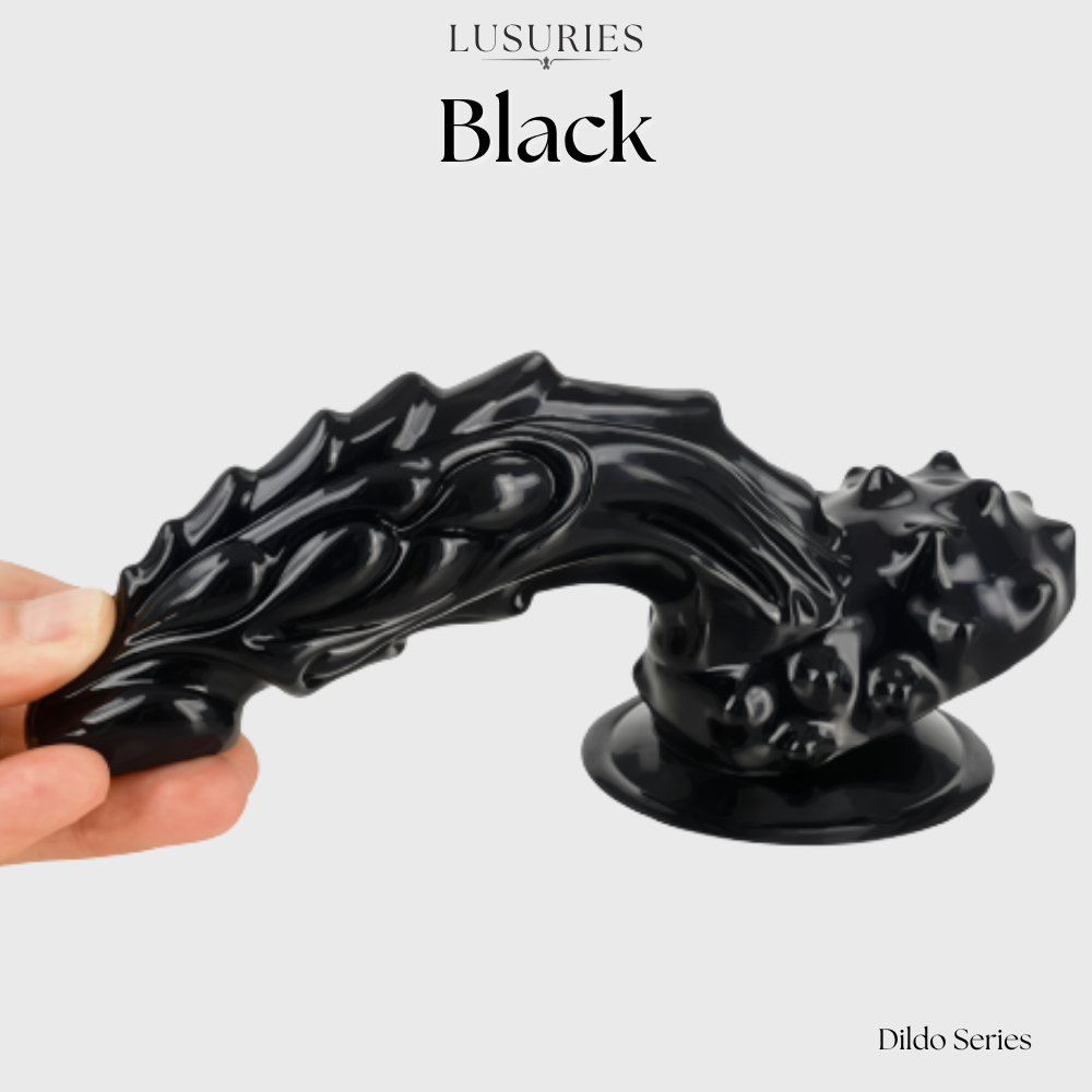 LUSURIES | Dildo Series | Alien Dildo - Upward-Curved Spikey Monster Dildo