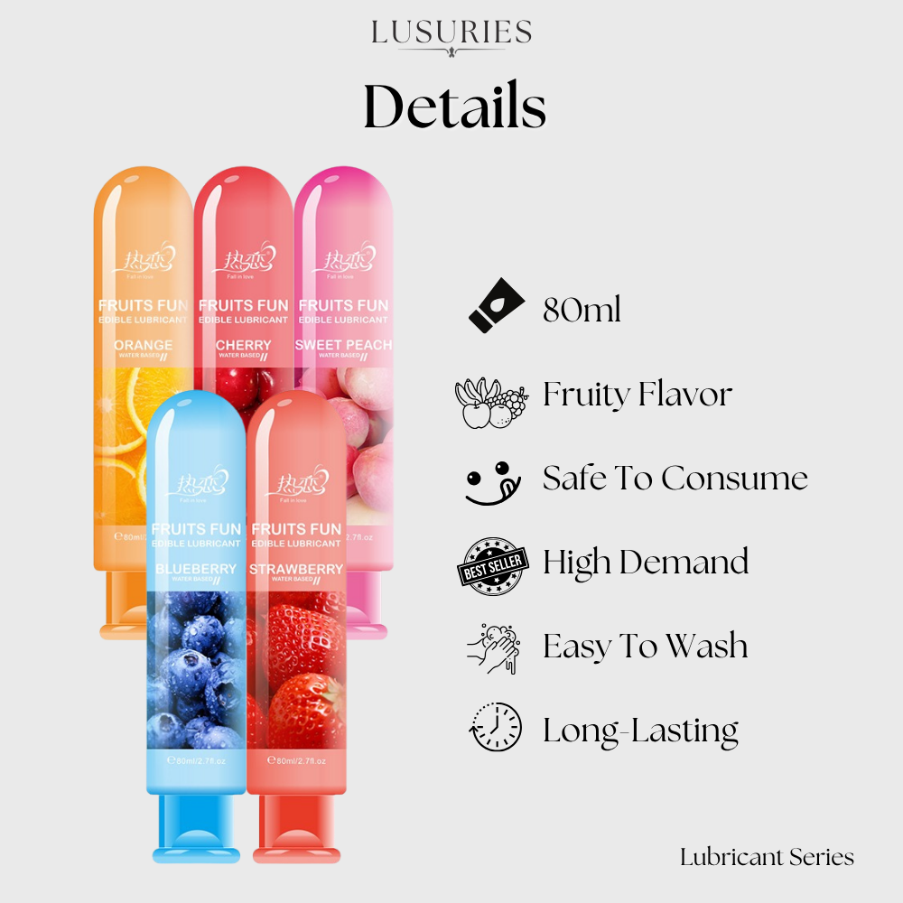 LUSURIES | Lubricant Series | FALLINLOVE - Fruits Fun Lubricant - 80ml