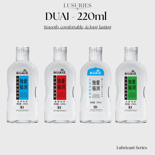 Lusuries | Lubricant Series | FREE Nozzle 220ML Water Based Sex Lube for Men Women Couples Anal Toy Safe Formula