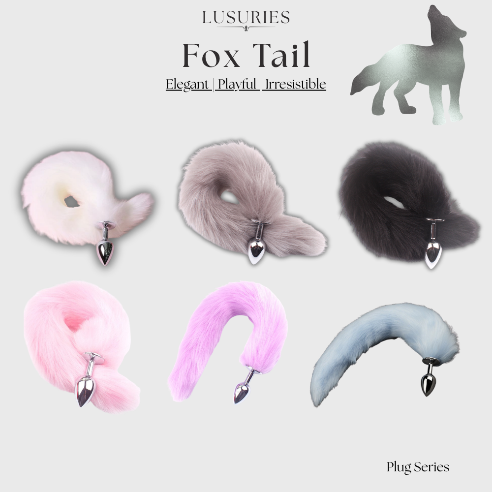 LUSURIES | Plug Series | Fox Tail Anal Butt Plug - Sex Toy For Unisex - Adult Sex Toy For Couple Foreplay Cosplay