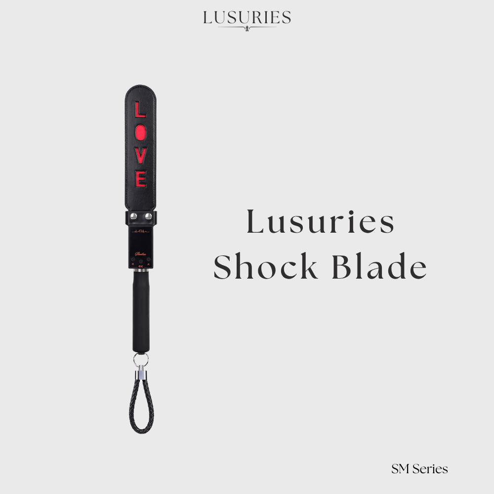 LUSURIES | SM Series |  Pulse Sensation BDSM Electric Shock Whip | Adjustable Pulse Stimulation Adult Sex Toy for Couples & Solo (Long / Short)