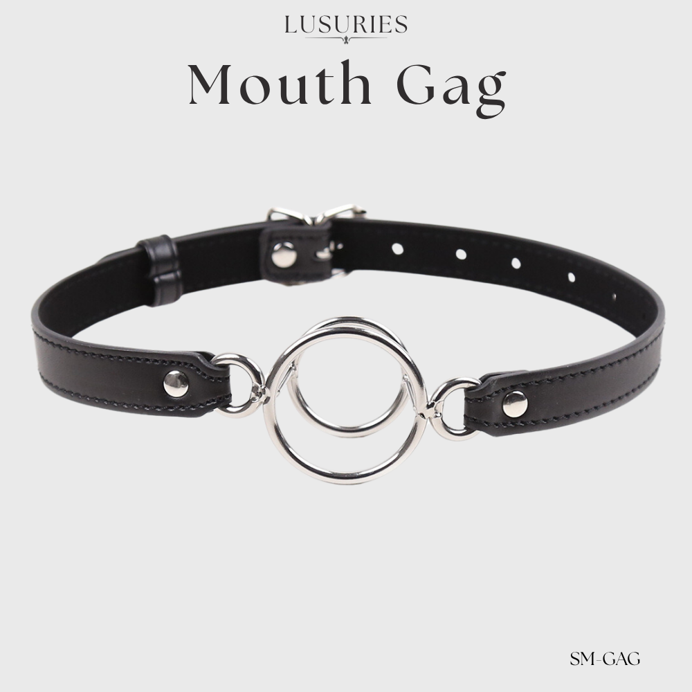 LUSURIES | Mouth Gag | Premium Material Double O Steel Mouth Gag - BDSM Roleplay