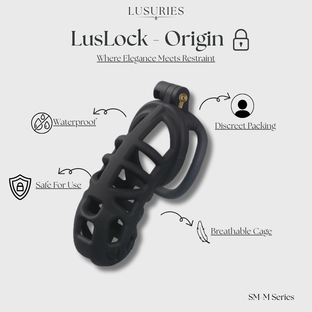 LUSURIES | SM-M Series | LusLock - Origin | Adult Sex Toy For Man Chastity Cock Lock - BDSM Fetish