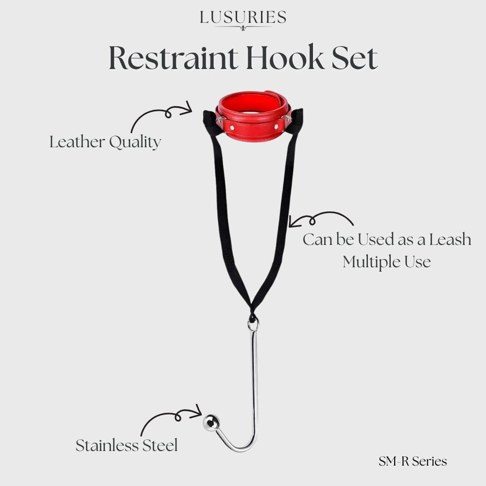 LUSURIES | BDSM Restrain Series | Elite Pro 5-in-1 Restraint Set – Full Body Command System with Mouth Gag & Anal Hook