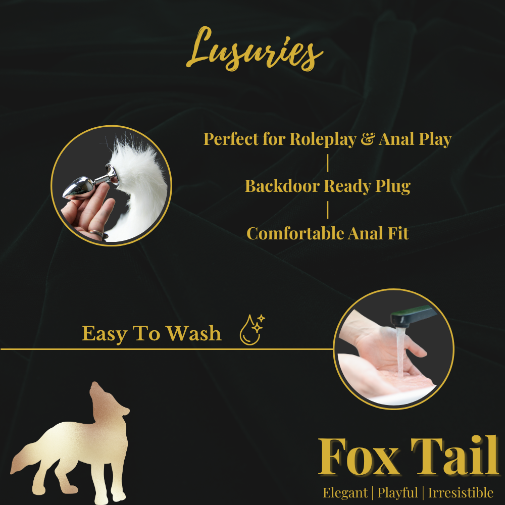 LUSURIES - Fox Tail | Anal Butt Plug - Sex Toy For Unisex - Adult Sex Toy For Couple Foreplay | Cosplay