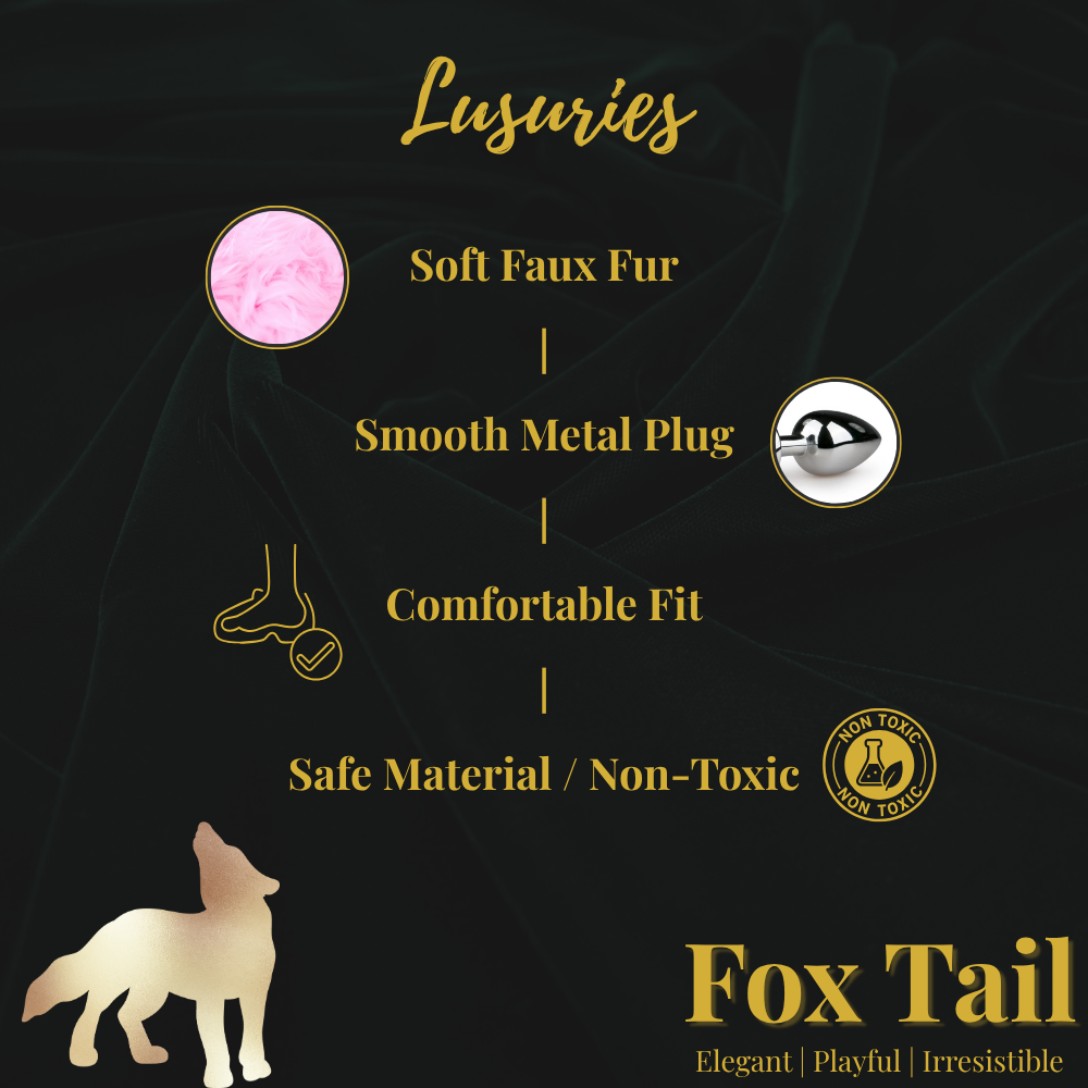 LUSURIES - Fox Tail | Anal Butt Plug - Sex Toy For Unisex - Adult Sex Toy For Couple Foreplay | Cosplay