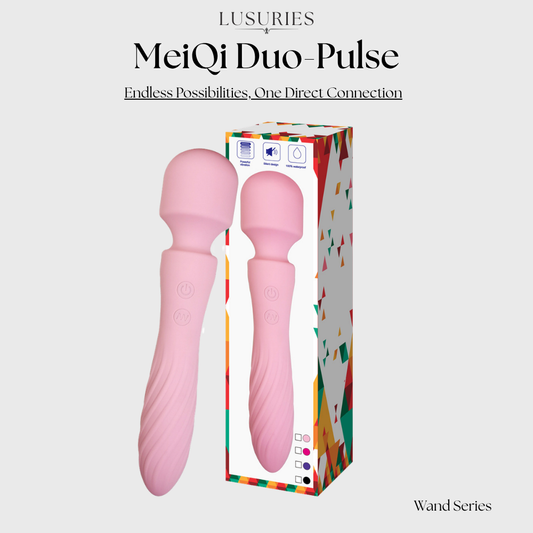 LUSURIES | Wand Series | Meiqi Duo Double-Headed AV Vibrator – Super Strong Dual Motor Massager