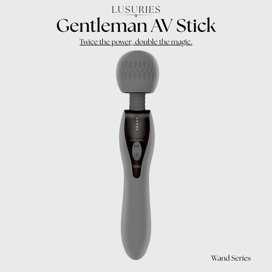 LUSURIES | Wand Series | Gentleman AV Stick Dual-Head Vibrator for Couples (Powerful Modes & Discreet Shipping)